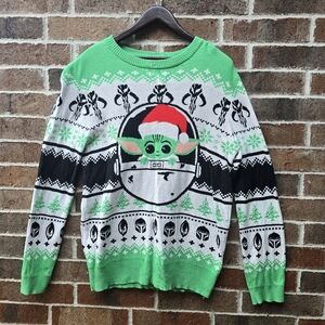 Star Wars Yoda Holiday Sweater Crewneck